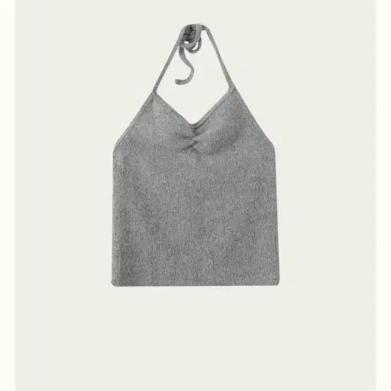 리본빛Fallon Halter Neck - Gray