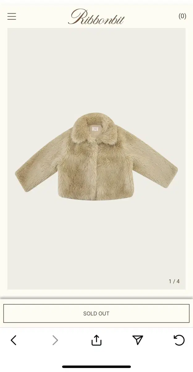 리본빛 alva fur jacket