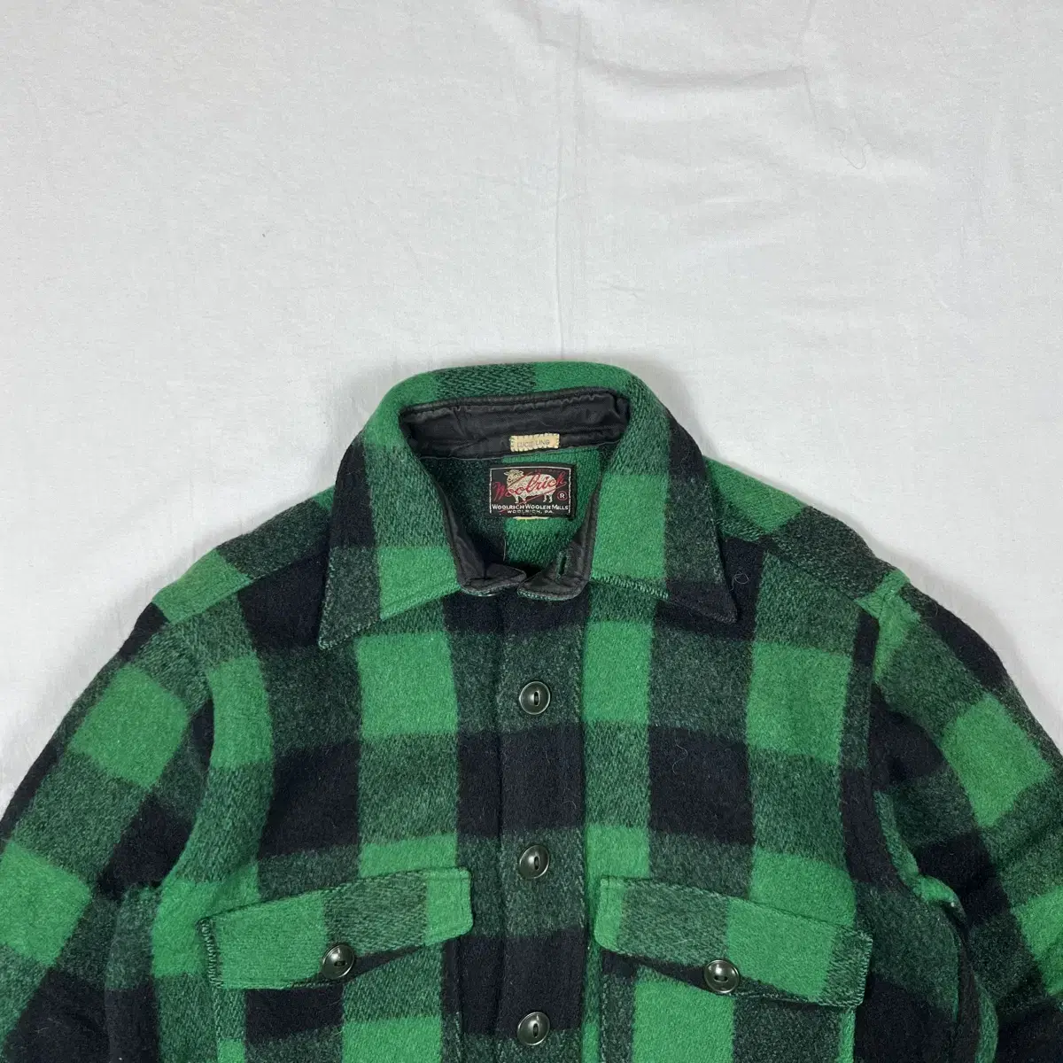 50s 울리치 woolrich 버팔로 plaid 체크 울 셔츠 남방