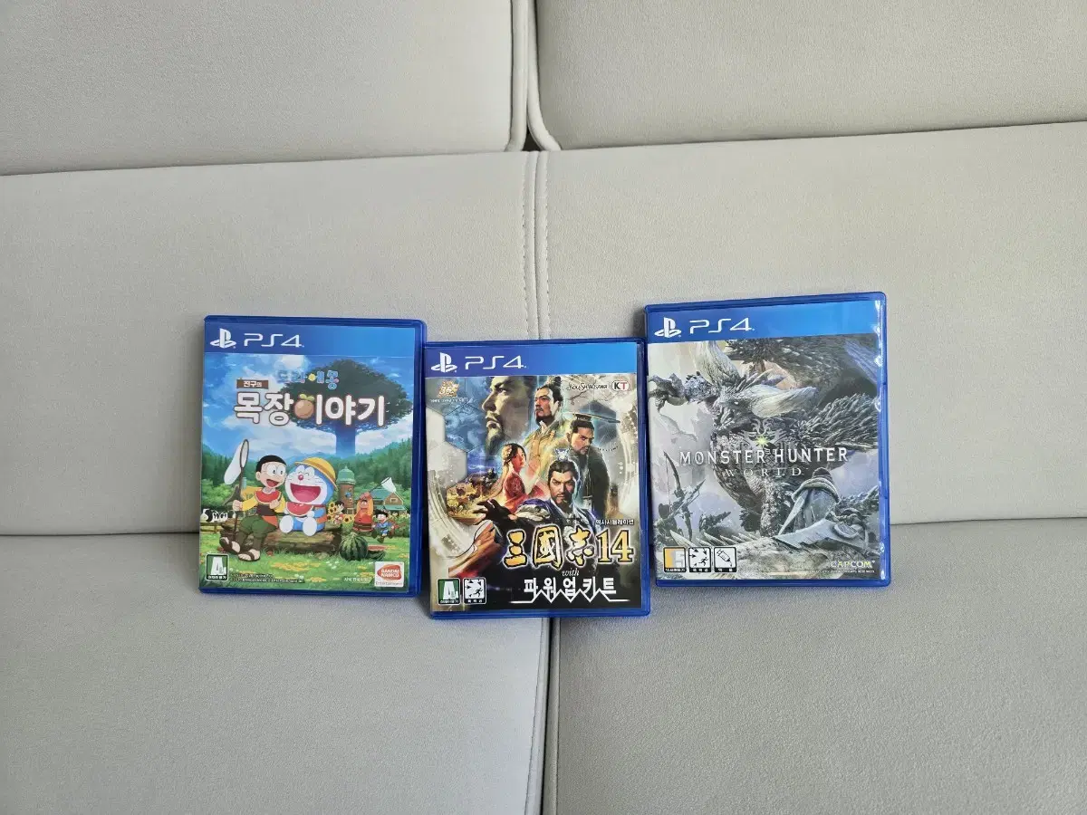 ps4 타이틀. 삼국지14pk, 몬스터 헌터, 목장이야기