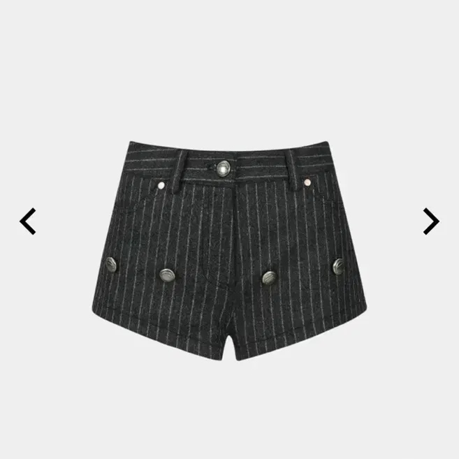 [36] 앤더슨벨 STRIPE WOOL SKORT (BLACK)