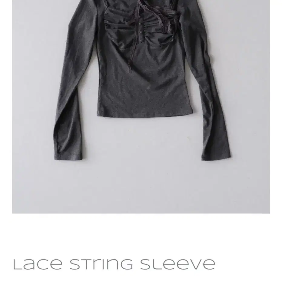 비삼샵 Lace string sleeve