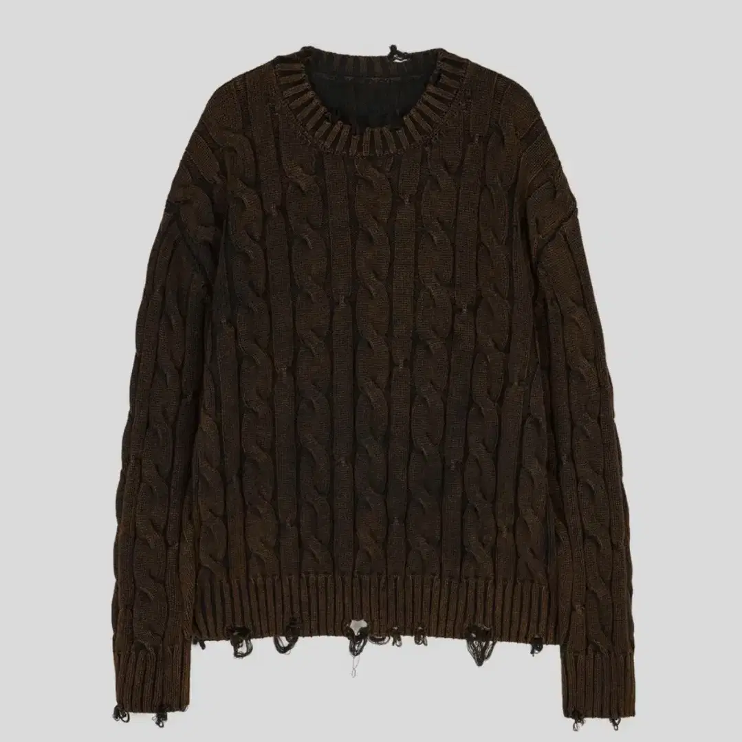 ETCE 리버시블 니트 REVERSIBLE KNIT BROWN-BLACK