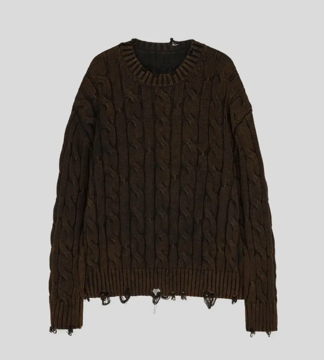 ETCE 리버시블 니트 REVERSIBLE KNIT BROWN-BLACK