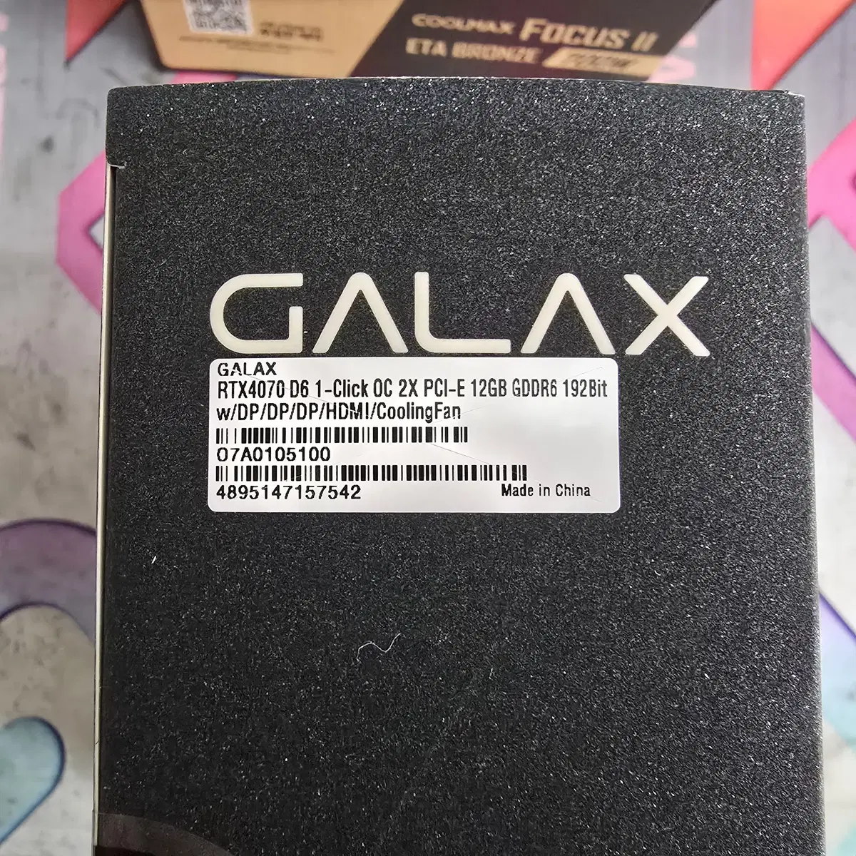 갤럭시 GALAX RTX 4070 2X D6 12GB 미개봉 판매 합니다