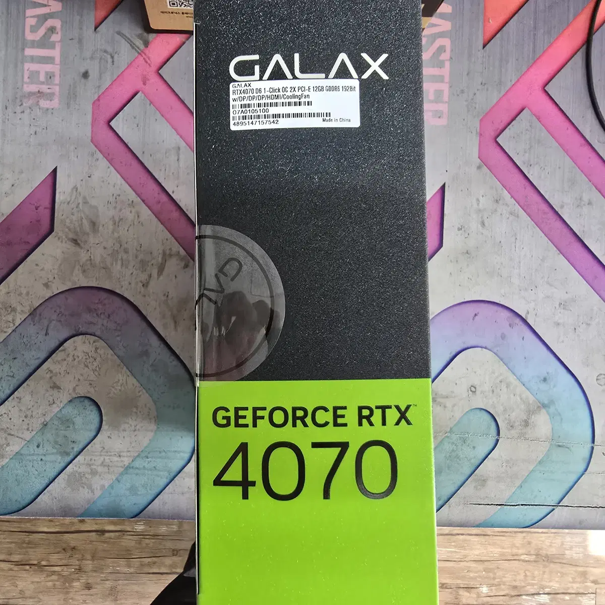 갤럭시 GALAX RTX 4070 2X D6 12GB 미개봉 판매 합니다