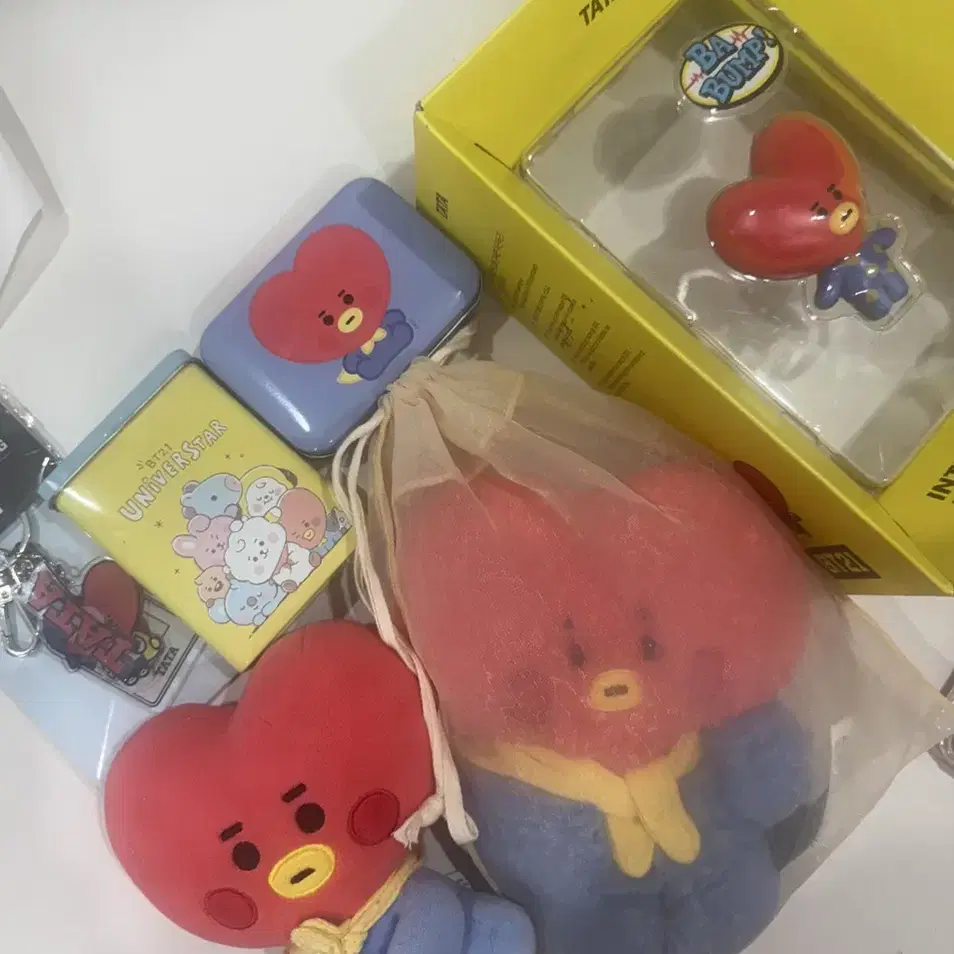 bt21타타인형,피규어,키링 일괄