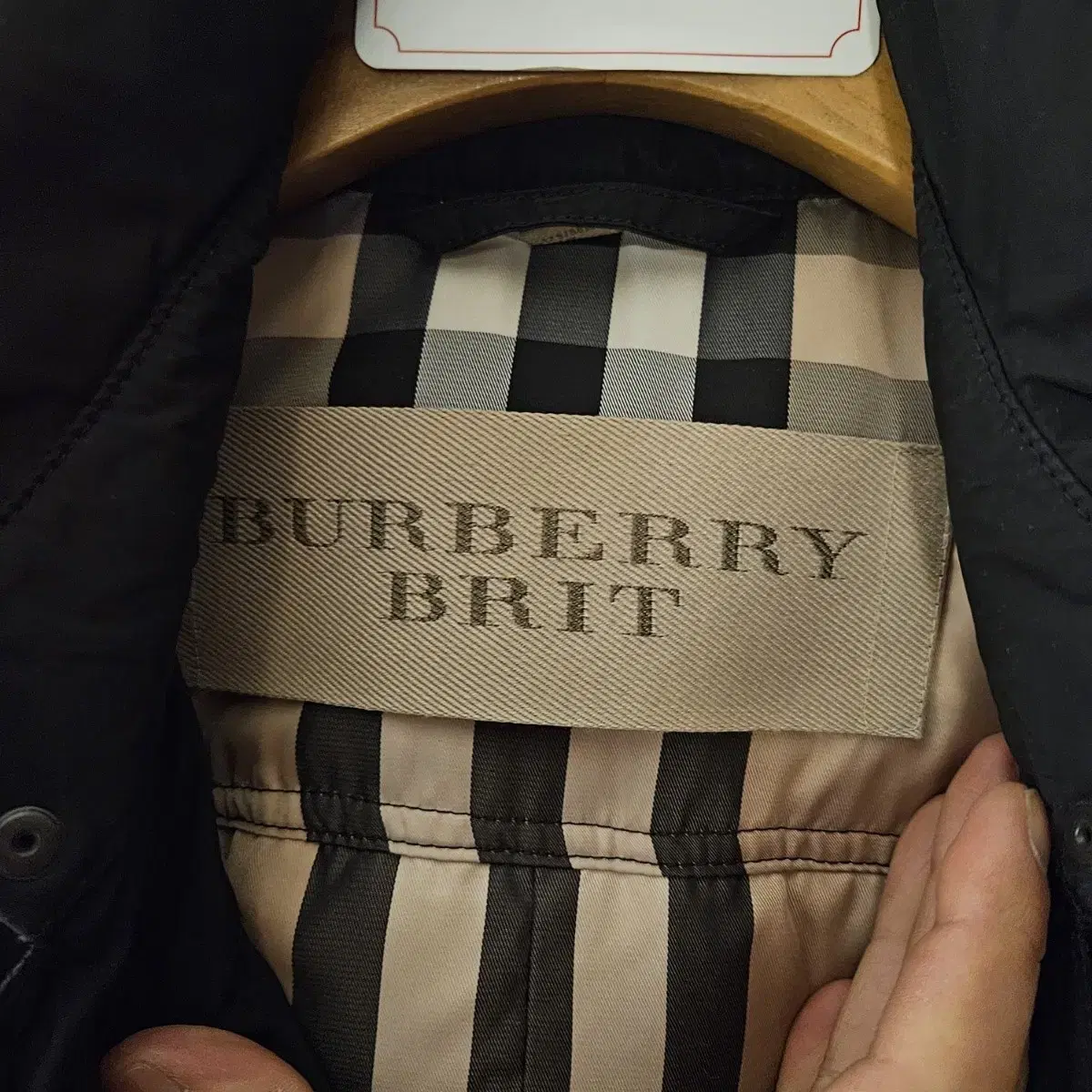 버버리(Burberry) 카라넥 벨트 천둥오리털 롱패딩 S size