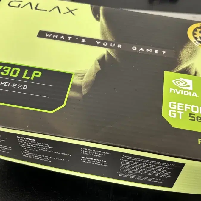 GeForce 외장그래픽카드 GT730 LP 4G D3 판매합니다.