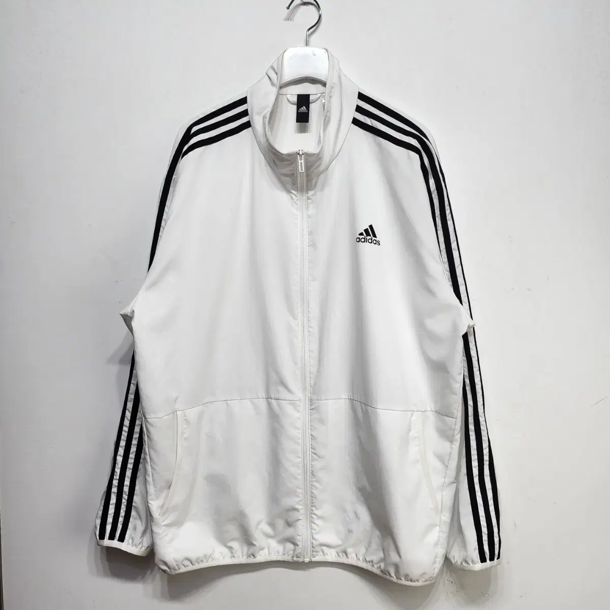 아디다스 ADIDAS 바람막이 집업트랙탑 화이트 2XL