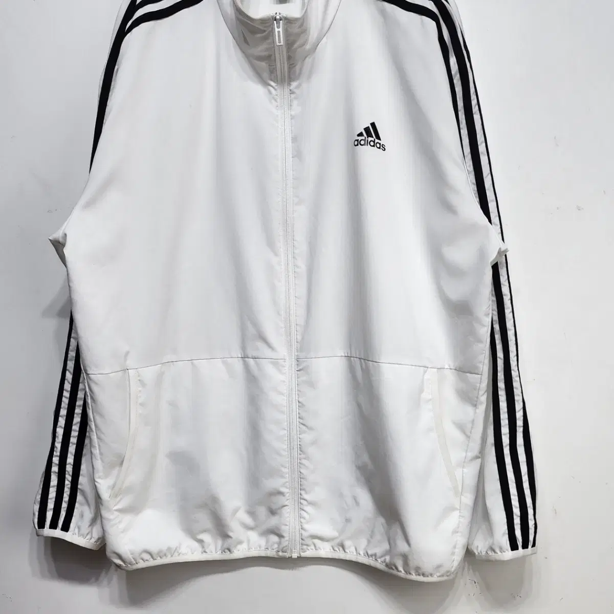 아디다스 ADIDAS 바람막이 집업트랙탑 화이트 2XL