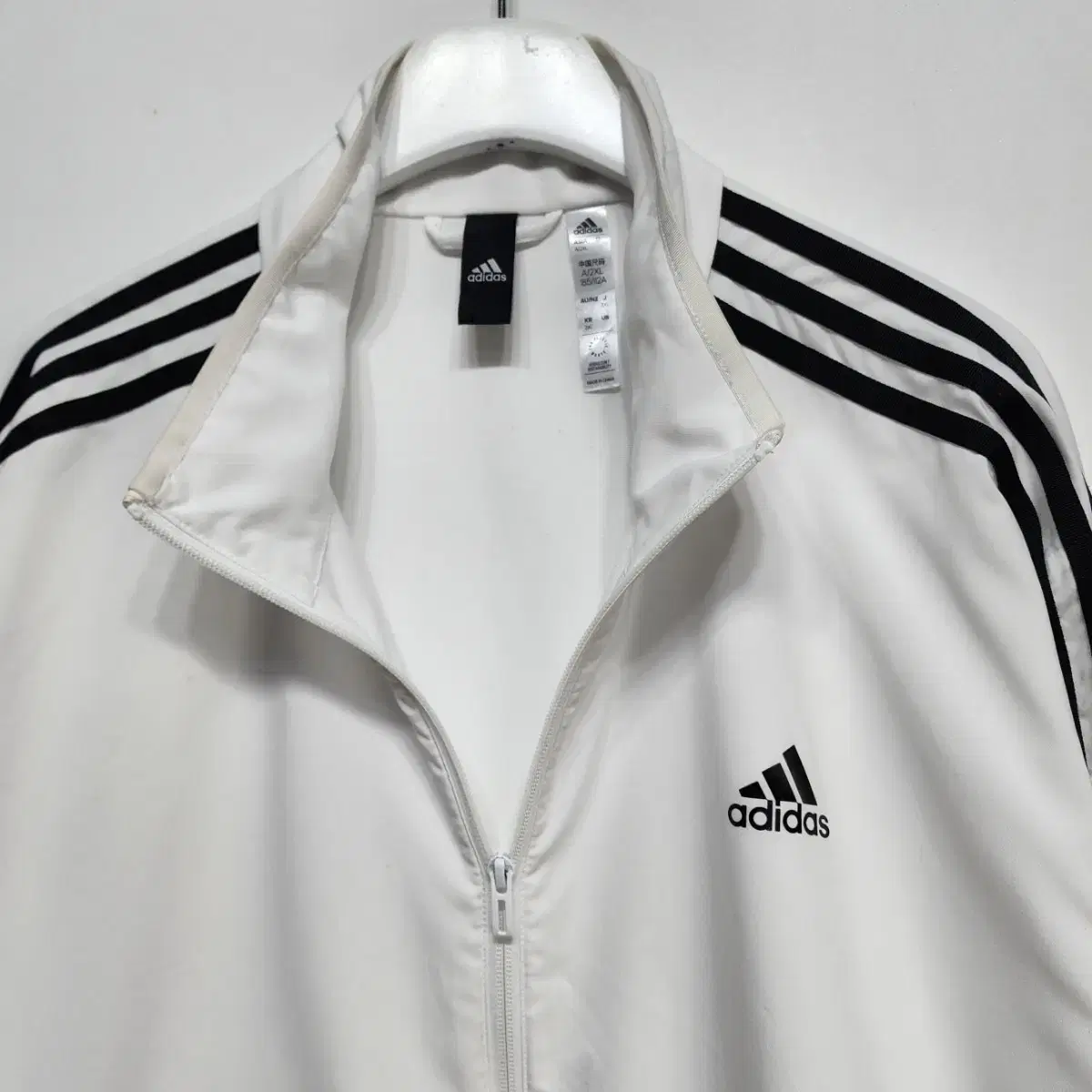 아디다스 ADIDAS 바람막이 집업트랙탑 화이트 2XL