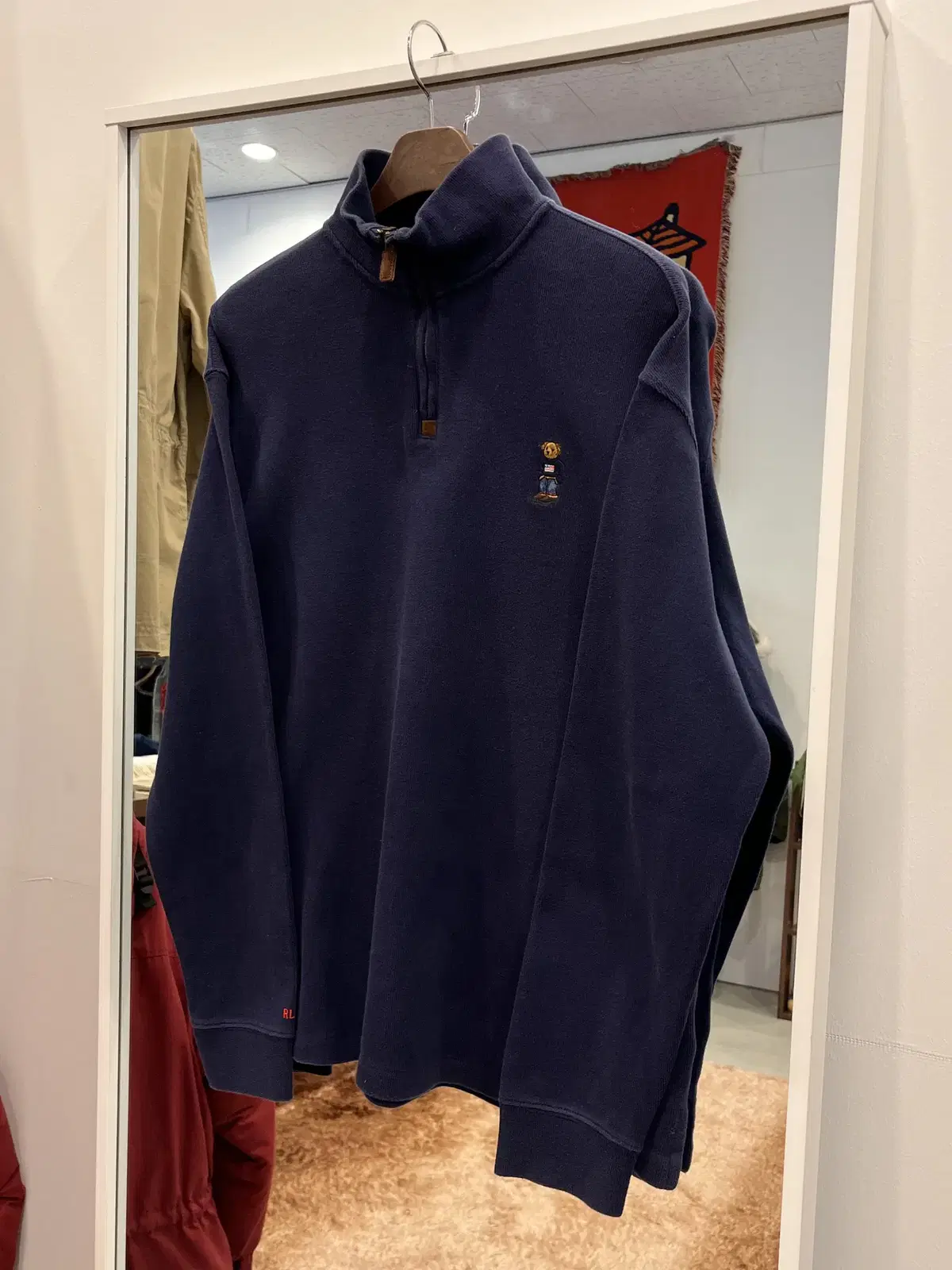 Polo ralph lauren 폴로 랄프로렌 폴로베어 하프넥 집업 니트