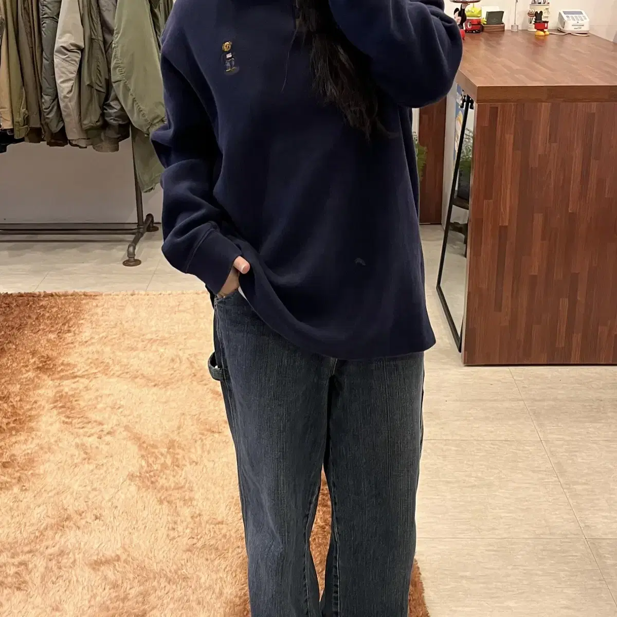 Polo ralph lauren 폴로 랄프로렌 폴로 베어 하프넥 집업 니