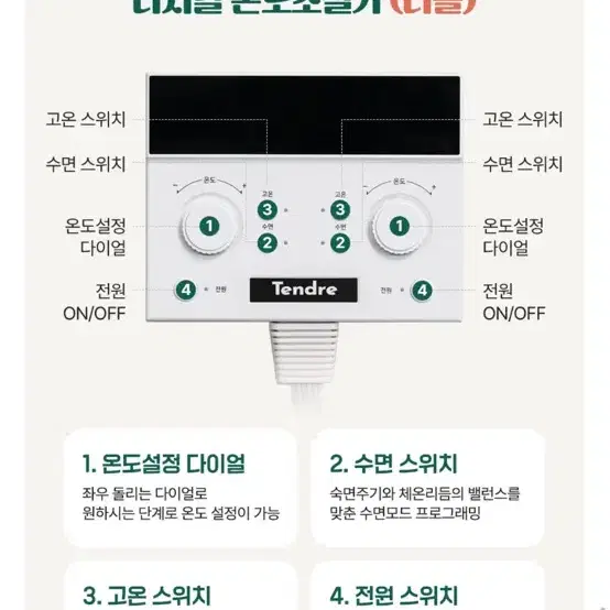 텐드리 탄소매트 킹사이즈 미개봉 팔아요 온열매트, 카본매트