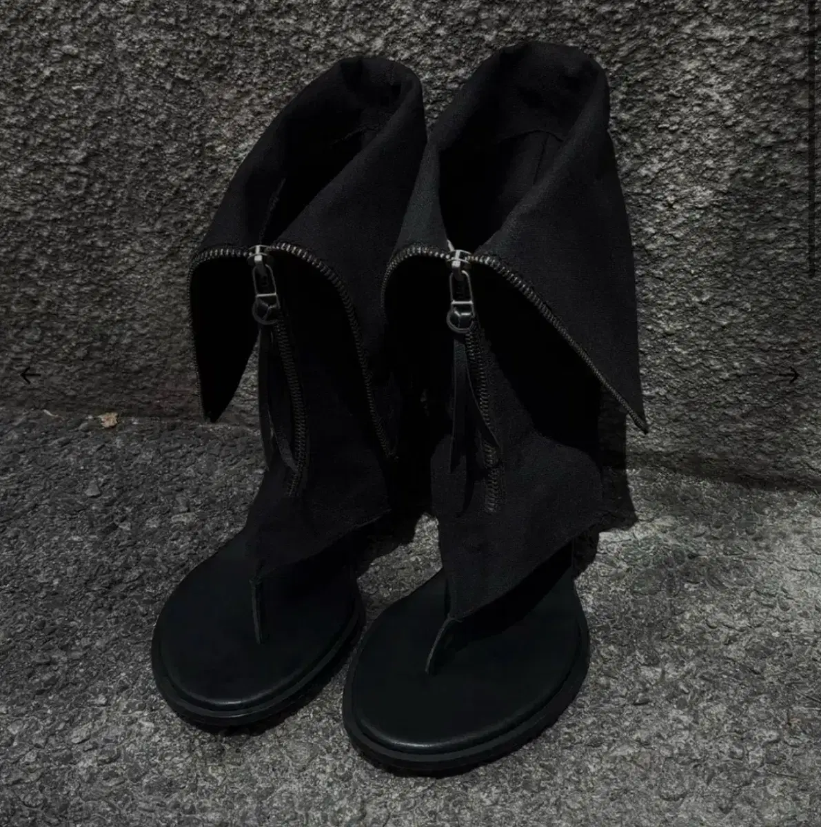 보헤미안서울 플립부츠 245 LINEN FLIP FLOP BOOTS