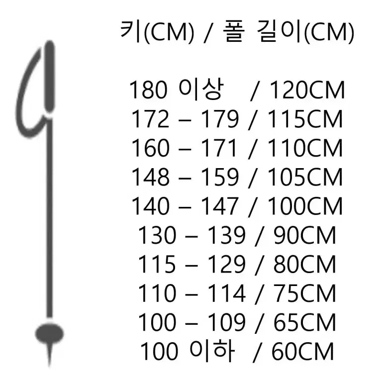 살로몬 NORTH LADY POLES 스키 폴 블랙 사이즈 100