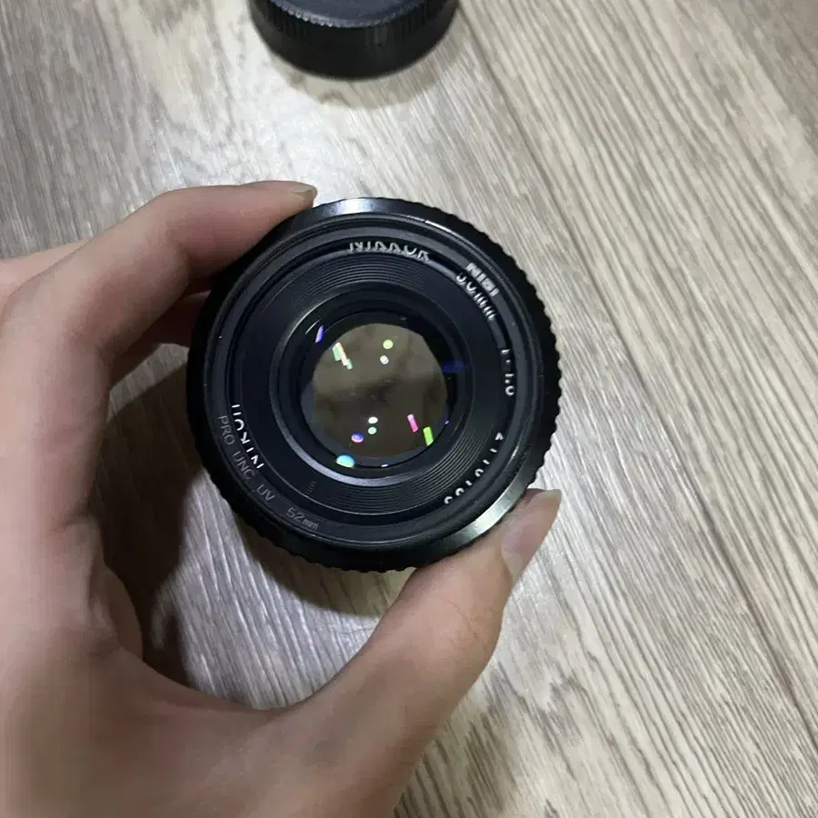 니콘 50mm 1.8 ai-s 팬케이크 렌즈(0.45m 최소초점)