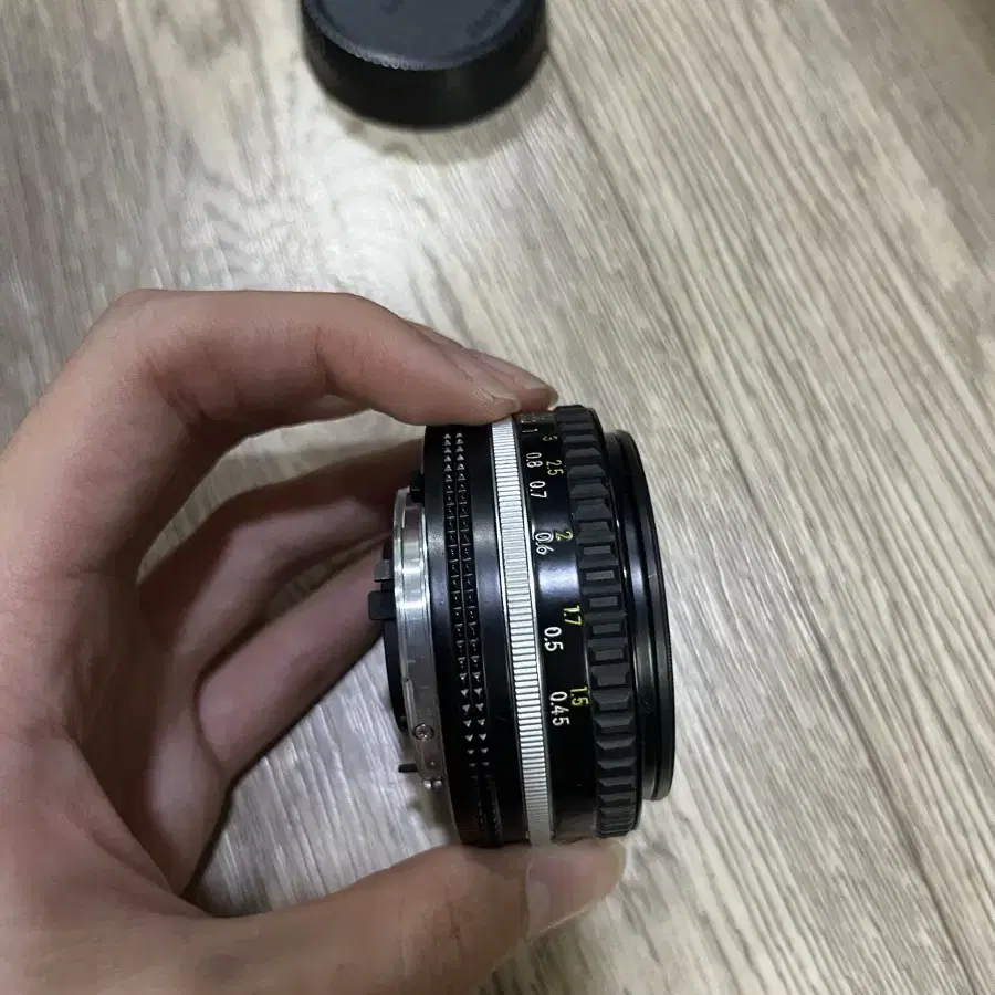 니콘 50mm 1.8 ai-s 팬케이크 렌즈(0.45m 최소초점)