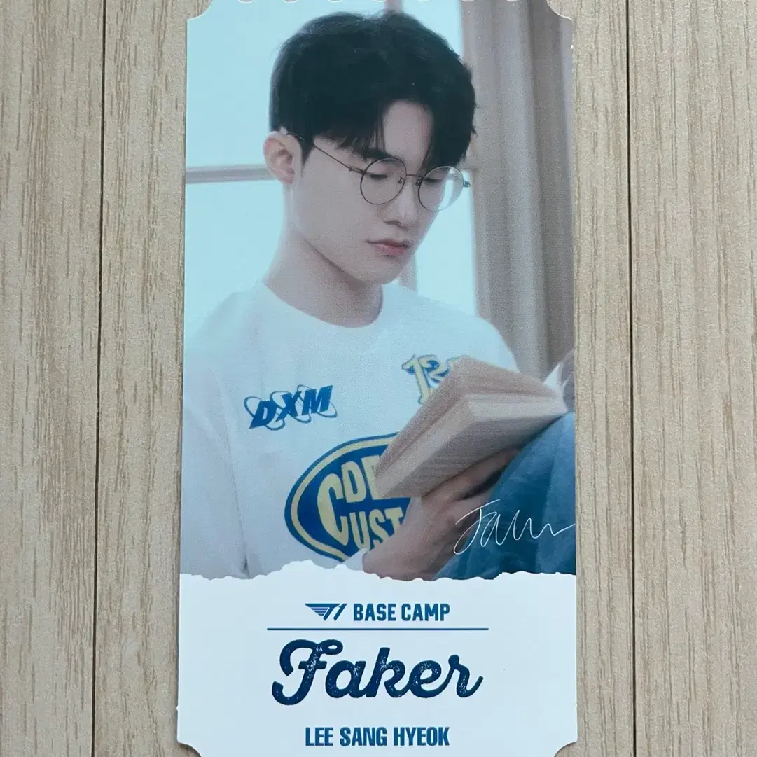 T1 베이스캠프 Faker 페이커 티켓형 포토카드