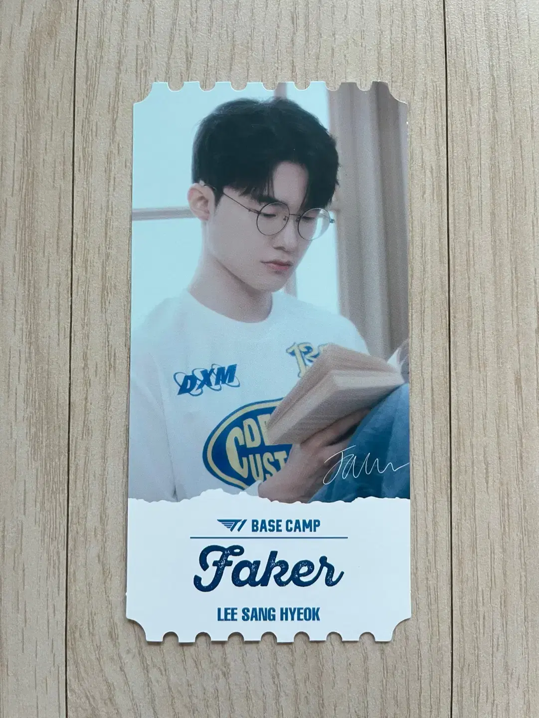 T1 베이스캠프 Faker 페이커 티켓형 포토카드