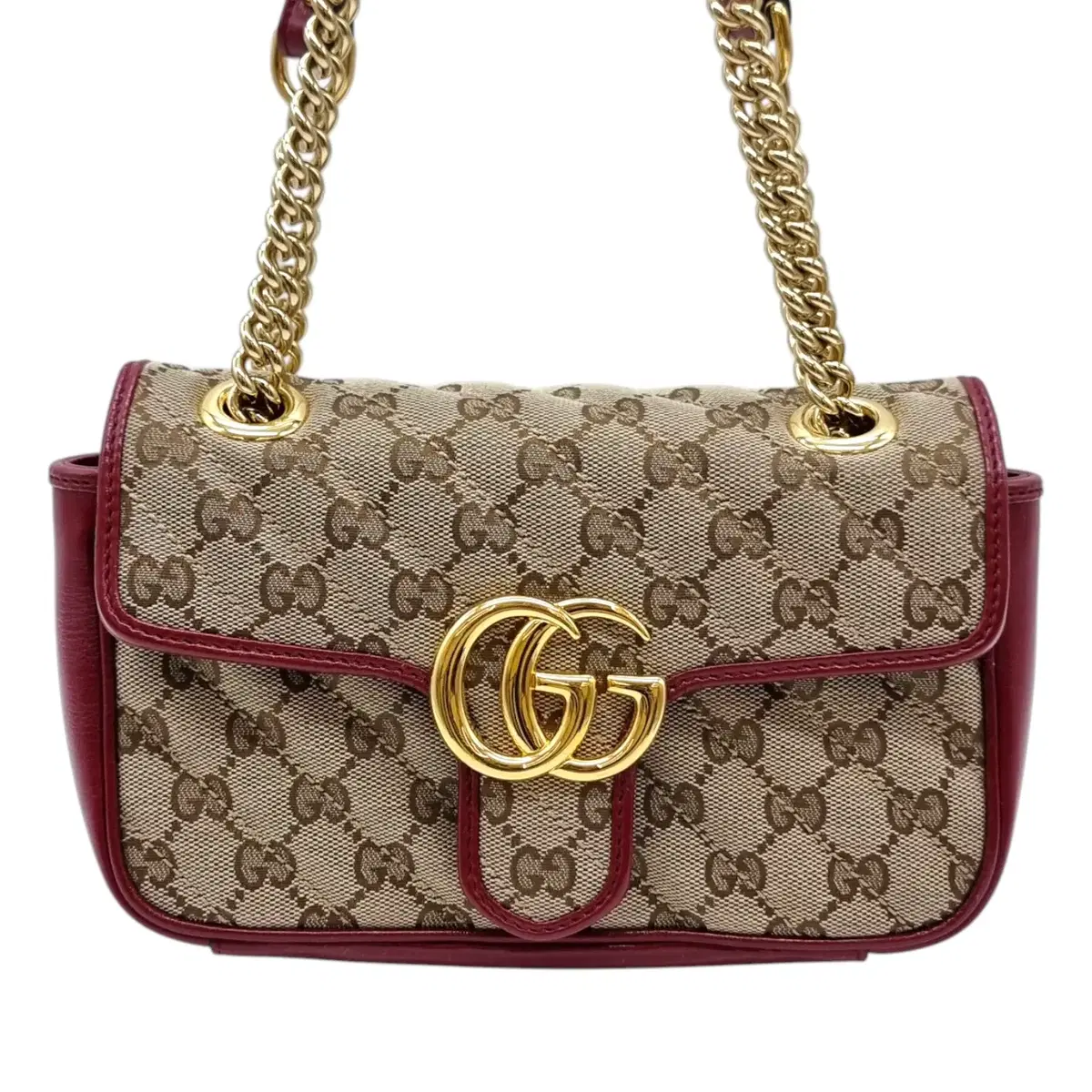 [Mini] Gucci 446744 GG MAMMOTH FLAP SHOULDER BAG GUB011635