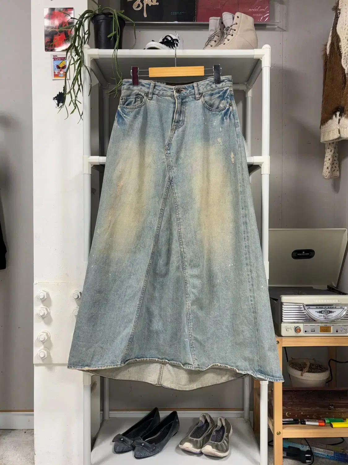 GOA GOA Denim Maxi Skirt