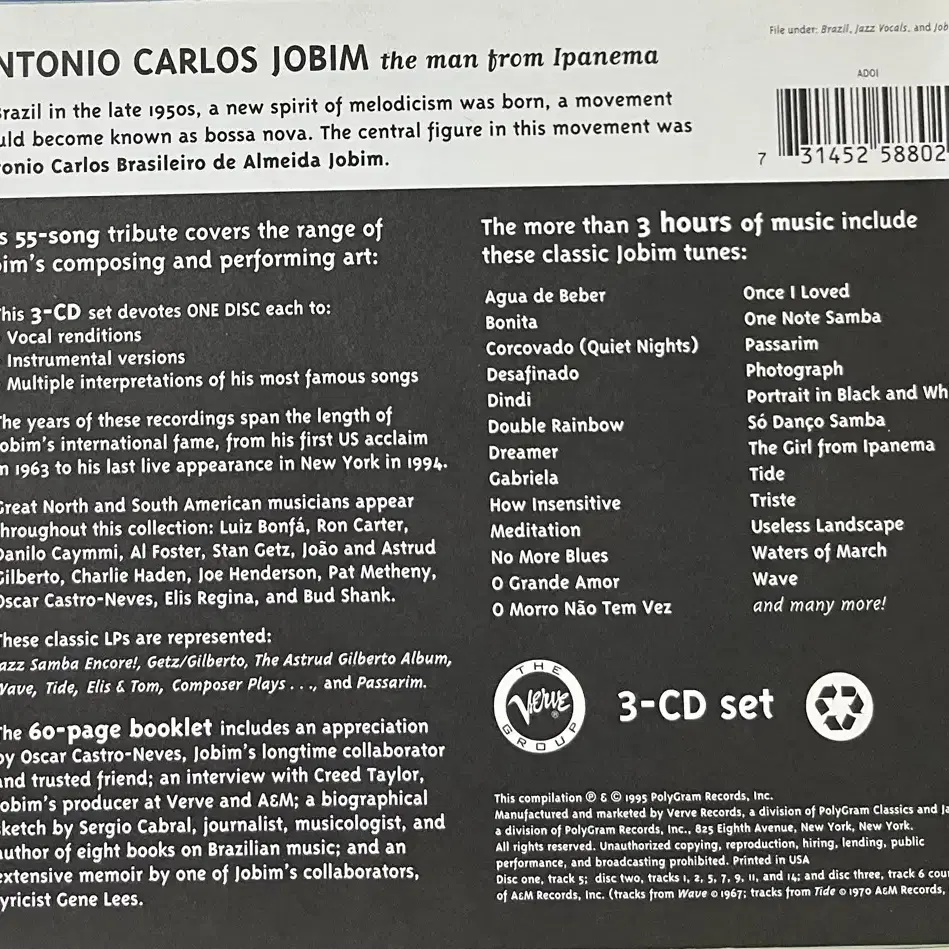 (CD) Antonio Carlos Jobim - The Man From