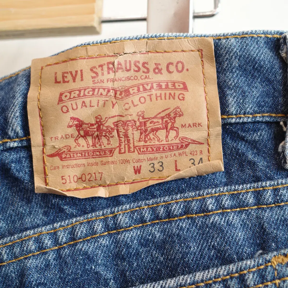 90s Levi's 리바이스 510 빈티지 데님 (USA MADE)