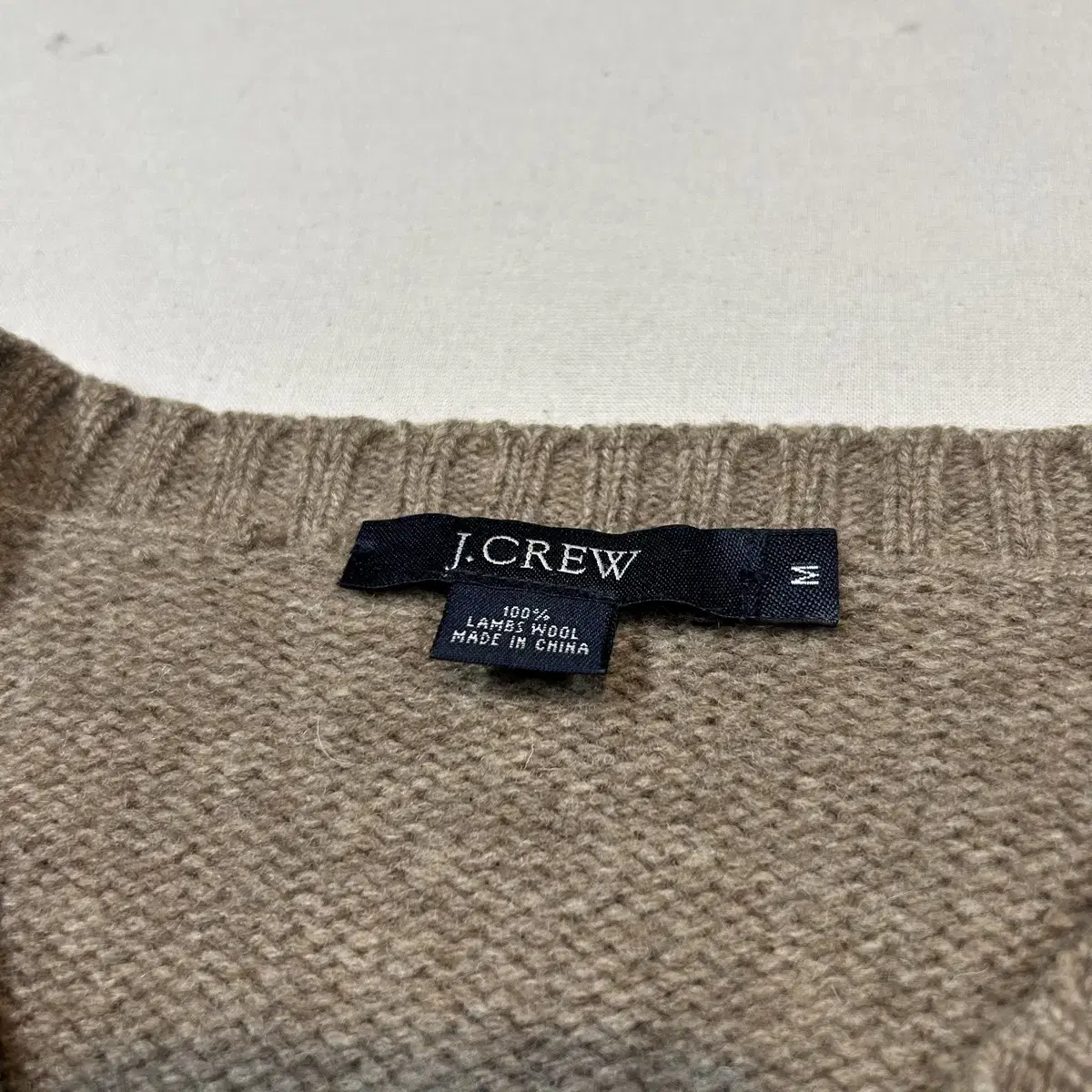 M) J crew 제이크루 램스울 브라운 니트