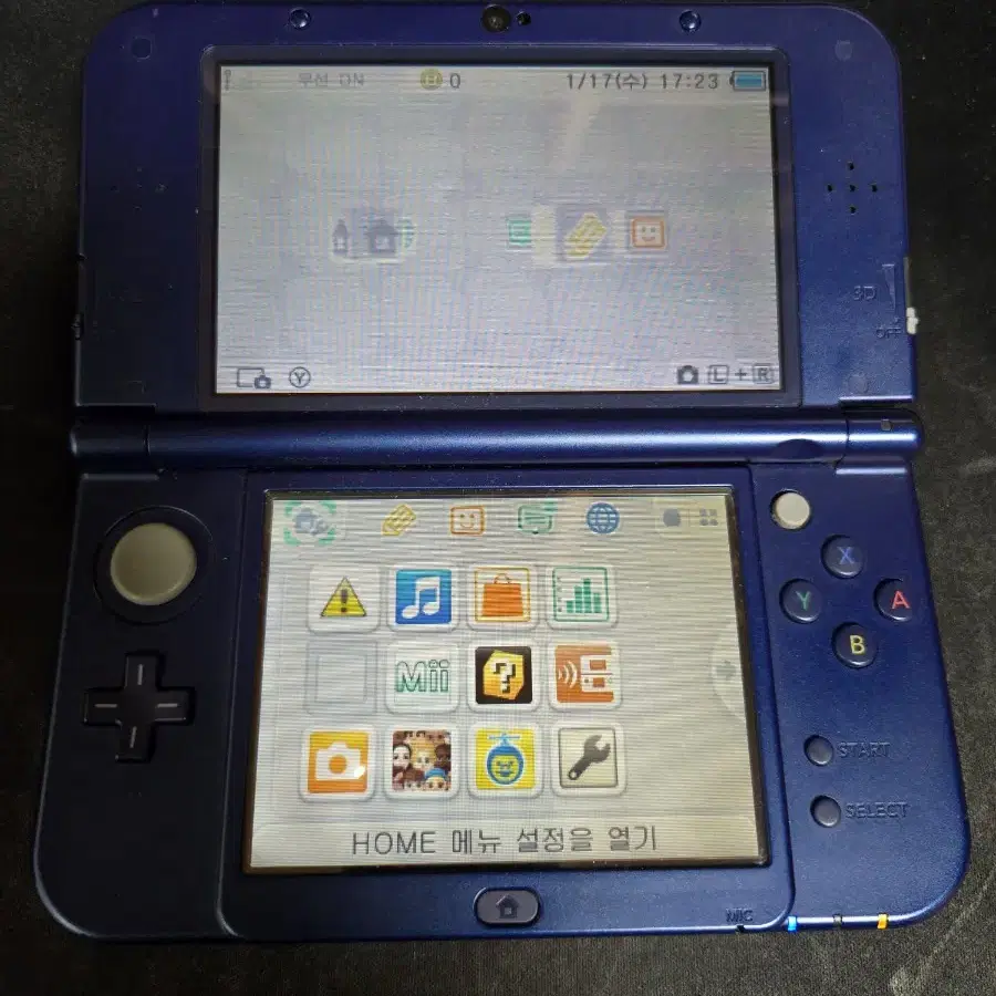 new 닌텐도 3ds xl 메탈릭블루