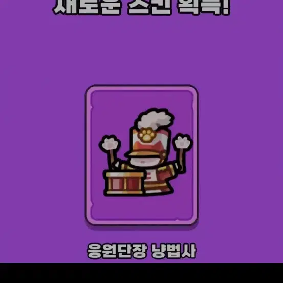 운빨 존망겜 냥법사 스킨