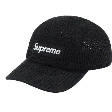 슈프림 스트링 캠프캡 블랙 / supreme string camp cap