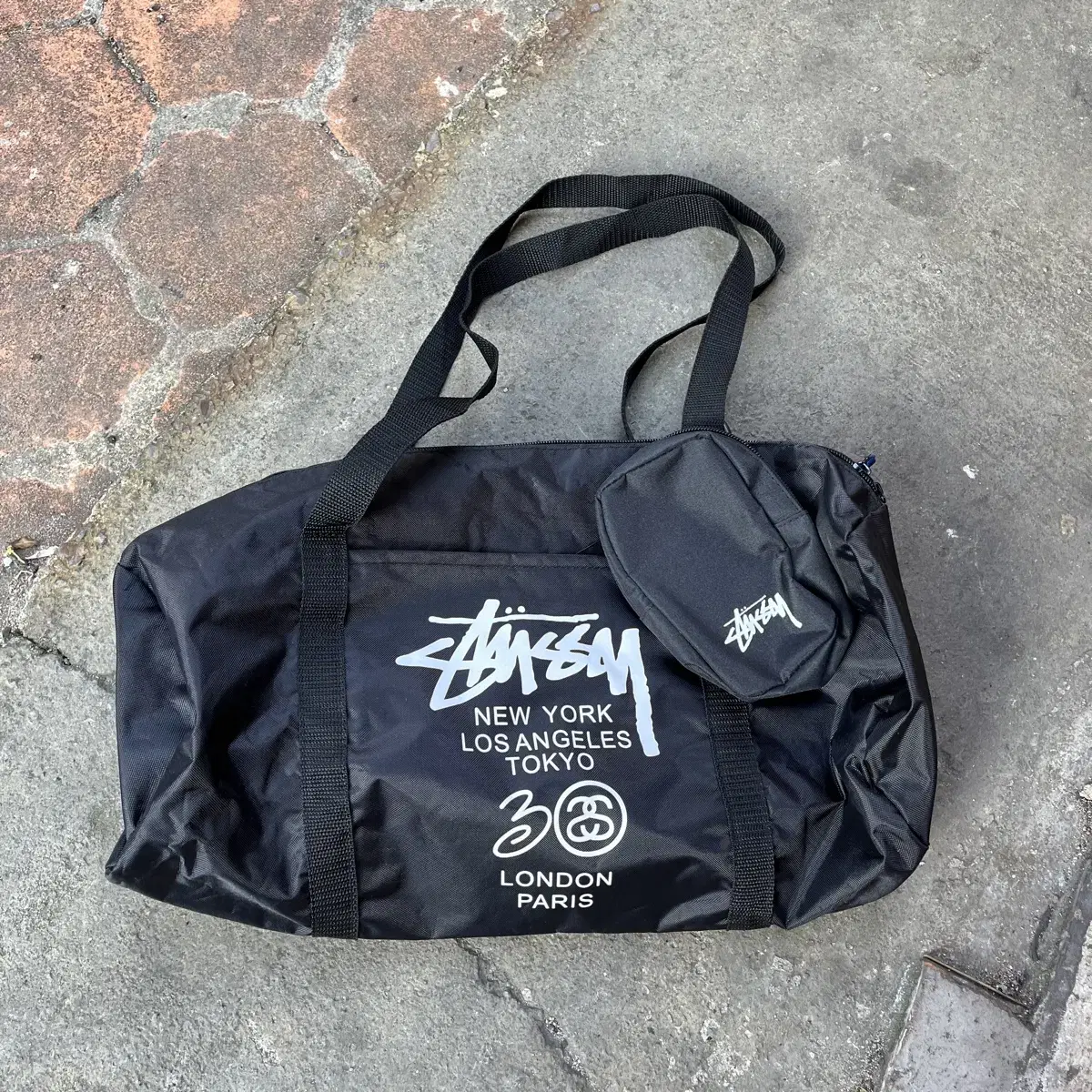 Stussy 스투시 더플백 + 미니 키링 파우치