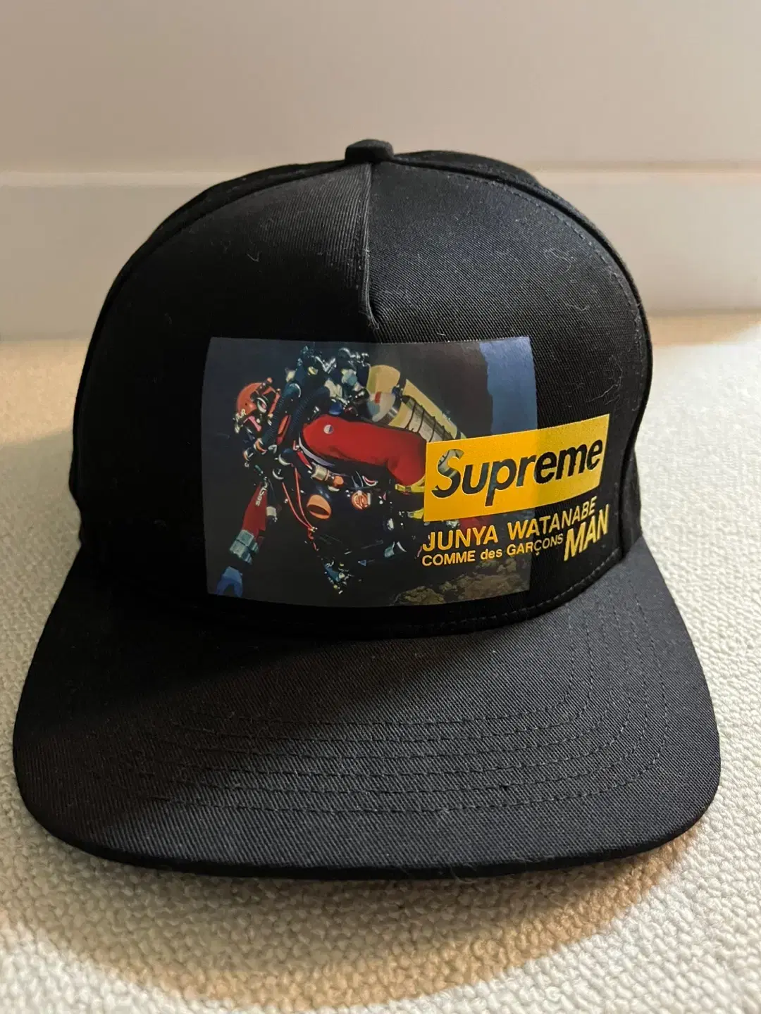 Supreme Comme des Garçons Junya Watanabe 5 Panel Hat Black