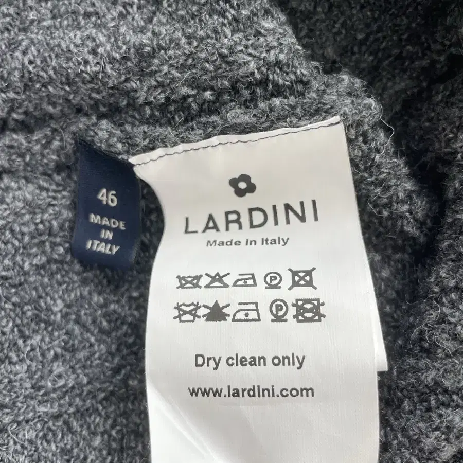 [46] 라르디니 LARDINI 알파카 블랜드 스웨터 차콜색상