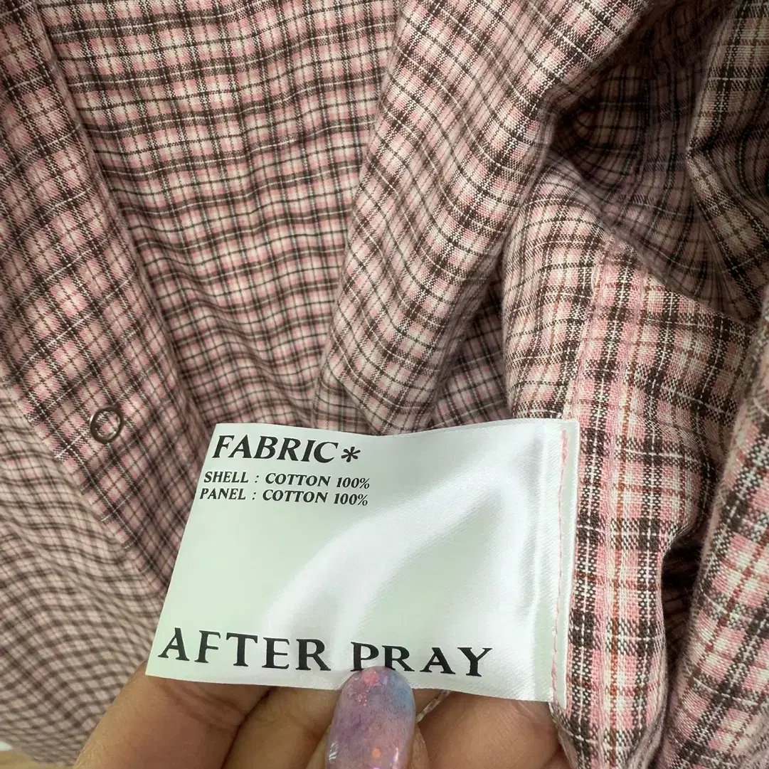 (152) AFTER PRAY 에프터프레이  빅터 웨스턴 스터드 체크셔츠