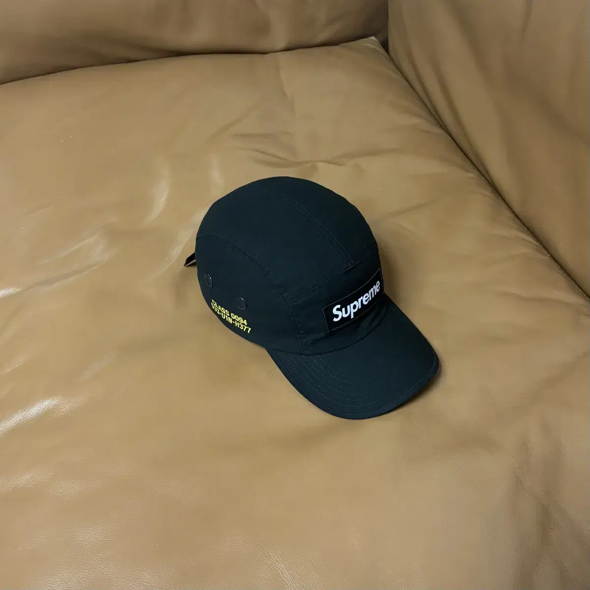 Supreme 슈프림 21ss 밀리터리 블랙 캠프캡 모자 (Black)