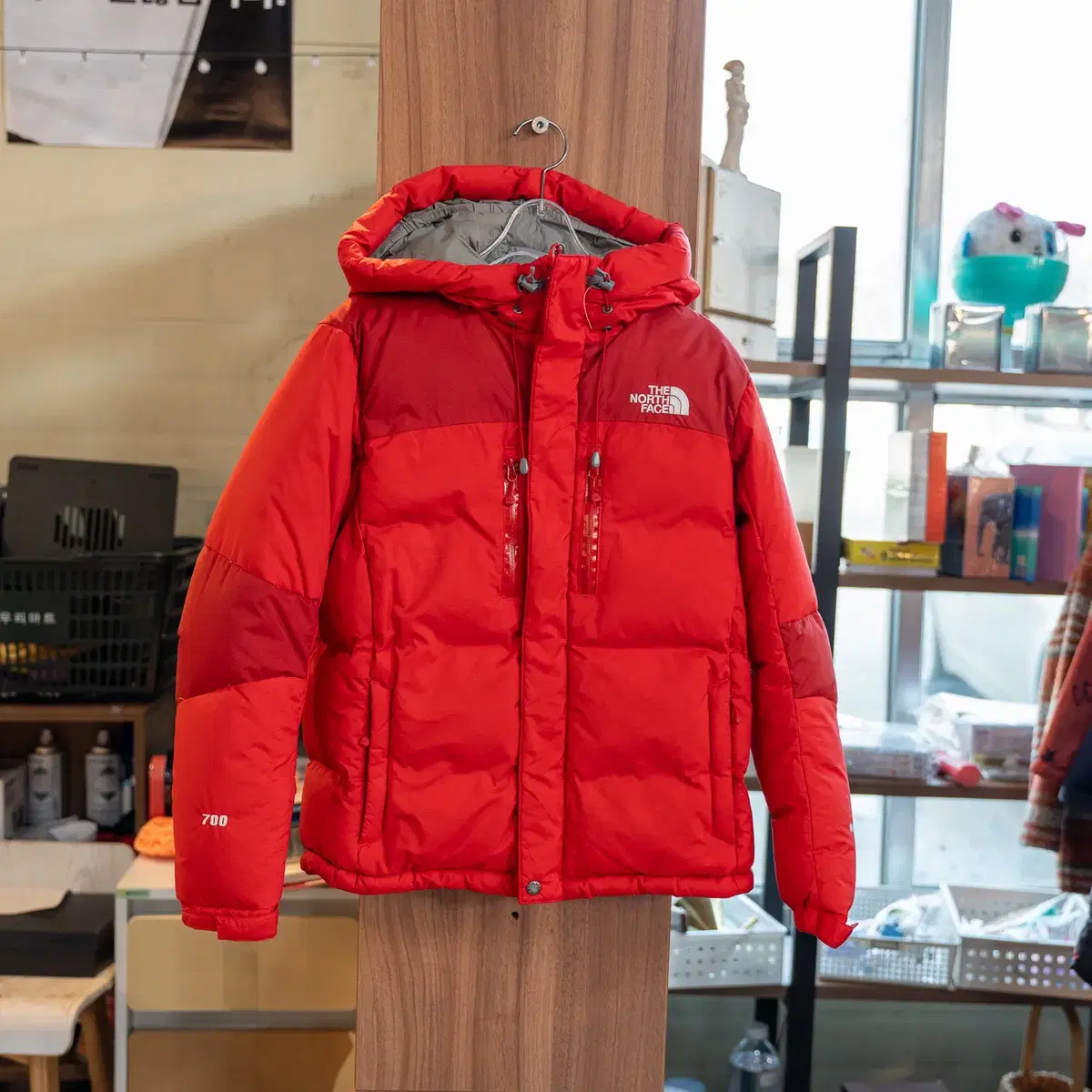 아동패딩 THENORTHFACE 레드 130사이즈