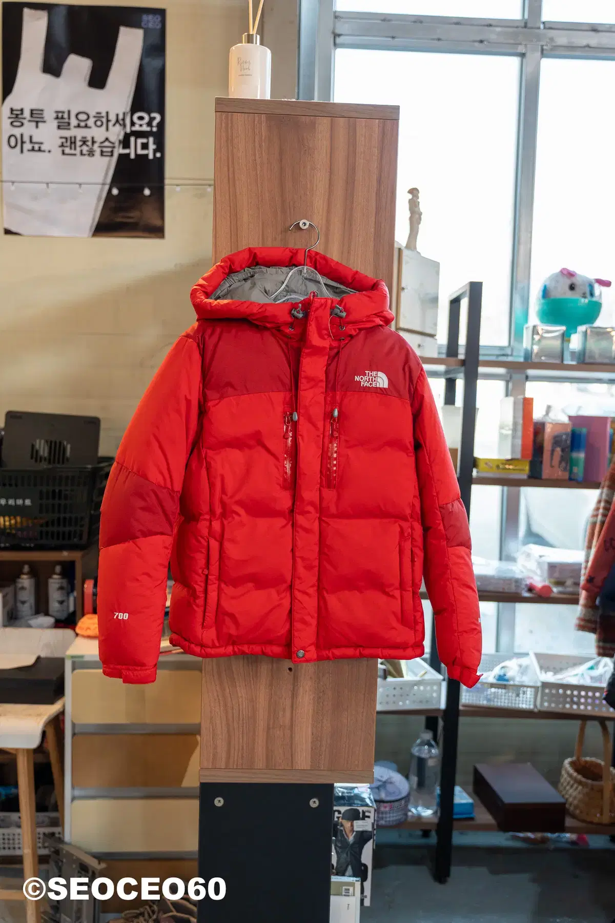 아동패딩 THENORTHFACE 레드 130사이즈