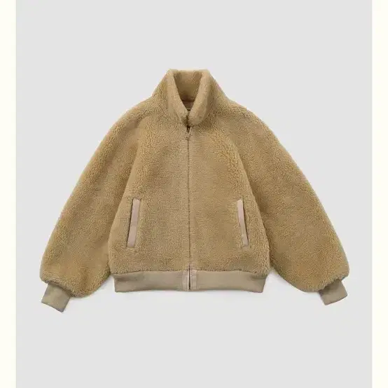 리본빗 rotty wool fur zip-up