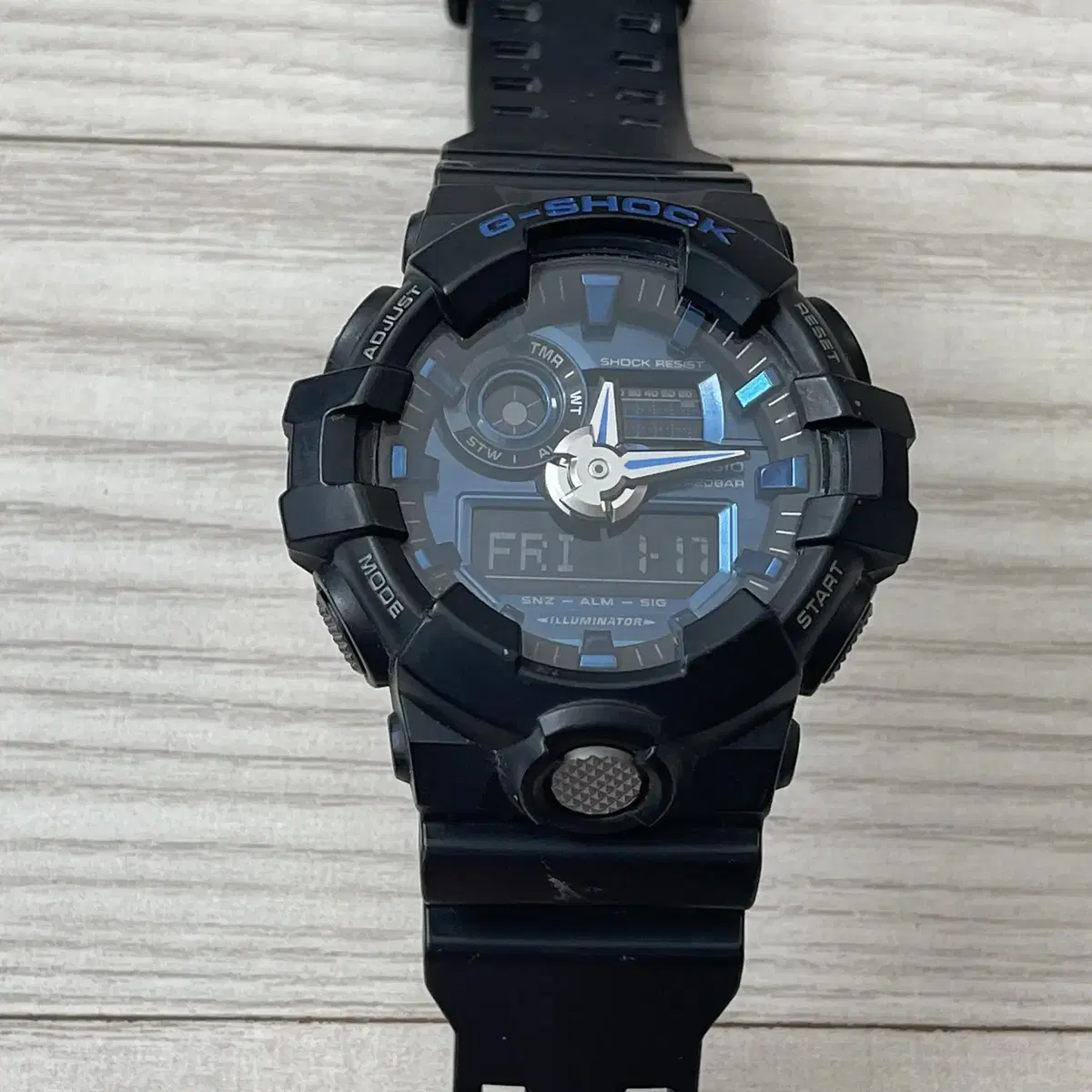 (지샥 브랜드 판매) G-SHOCK 빅페이스 메탈릭블루 GA-710