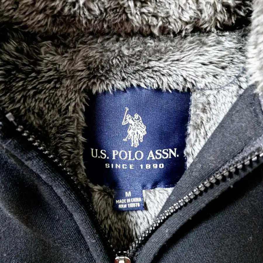 U.S POLO ASSN 유에스폴로에센  퍼 후드 집업