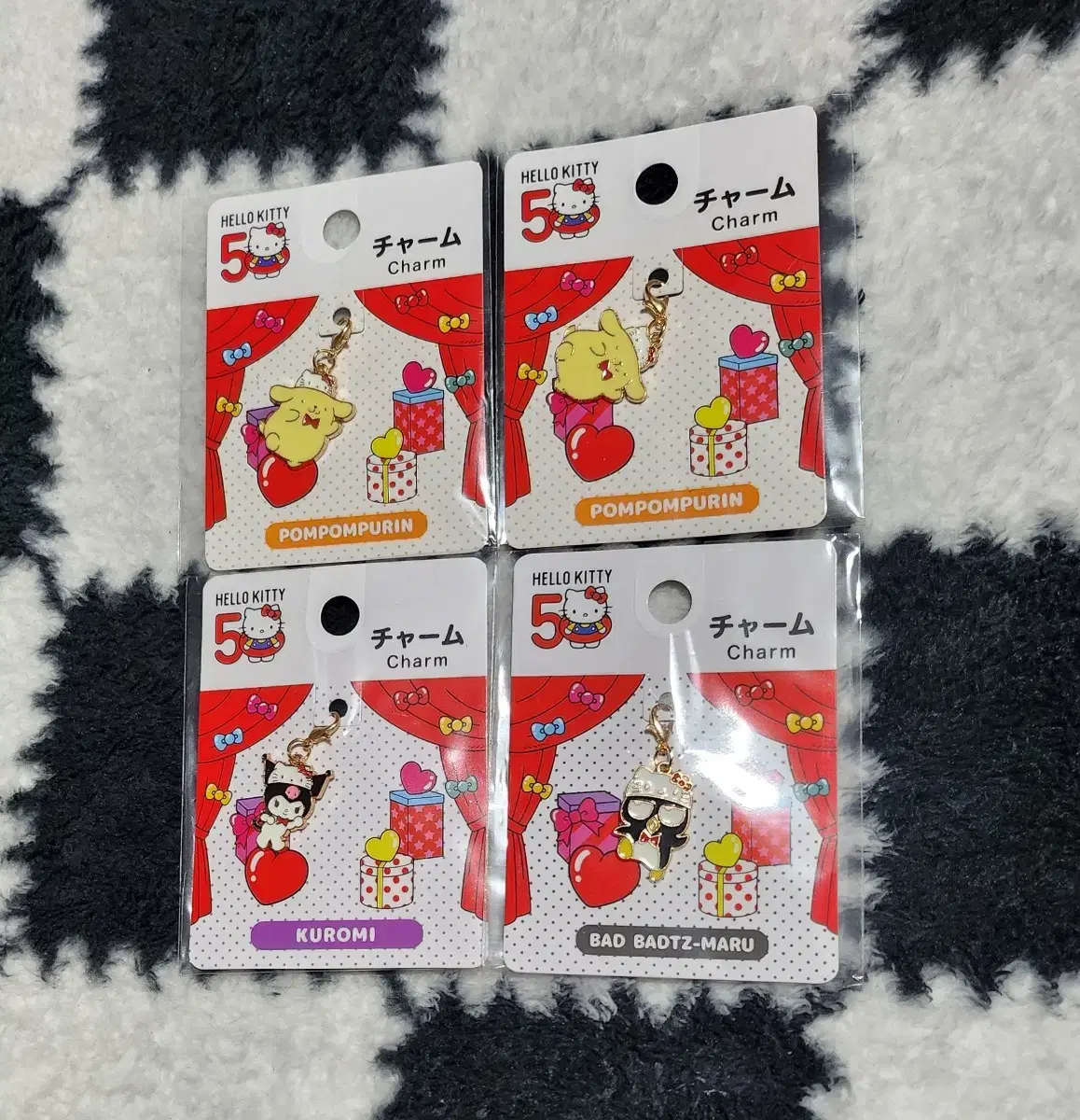 Sanrio Hello Kitty 50th Anniversary Kurumi Pompompurin Mascot Keyring