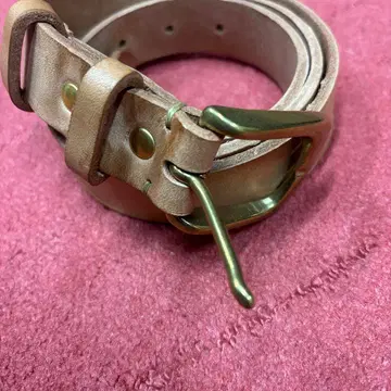 내추럴 가죽 벨트 약 110cm 벨트 폭 3cm