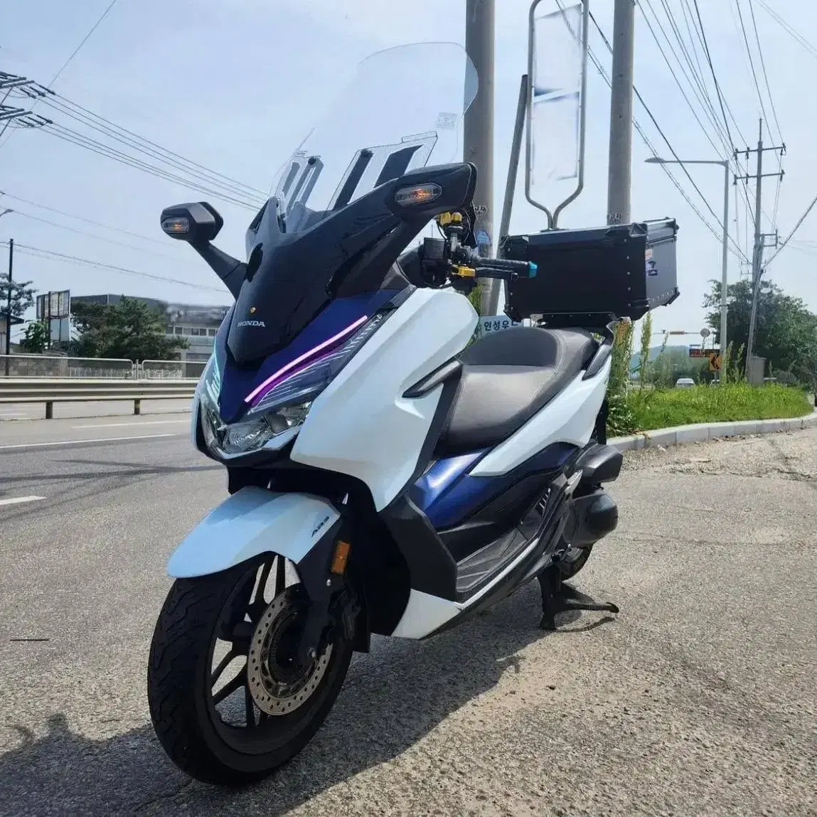 HONDA 포르자300 20년식 알루미늄 탑박스