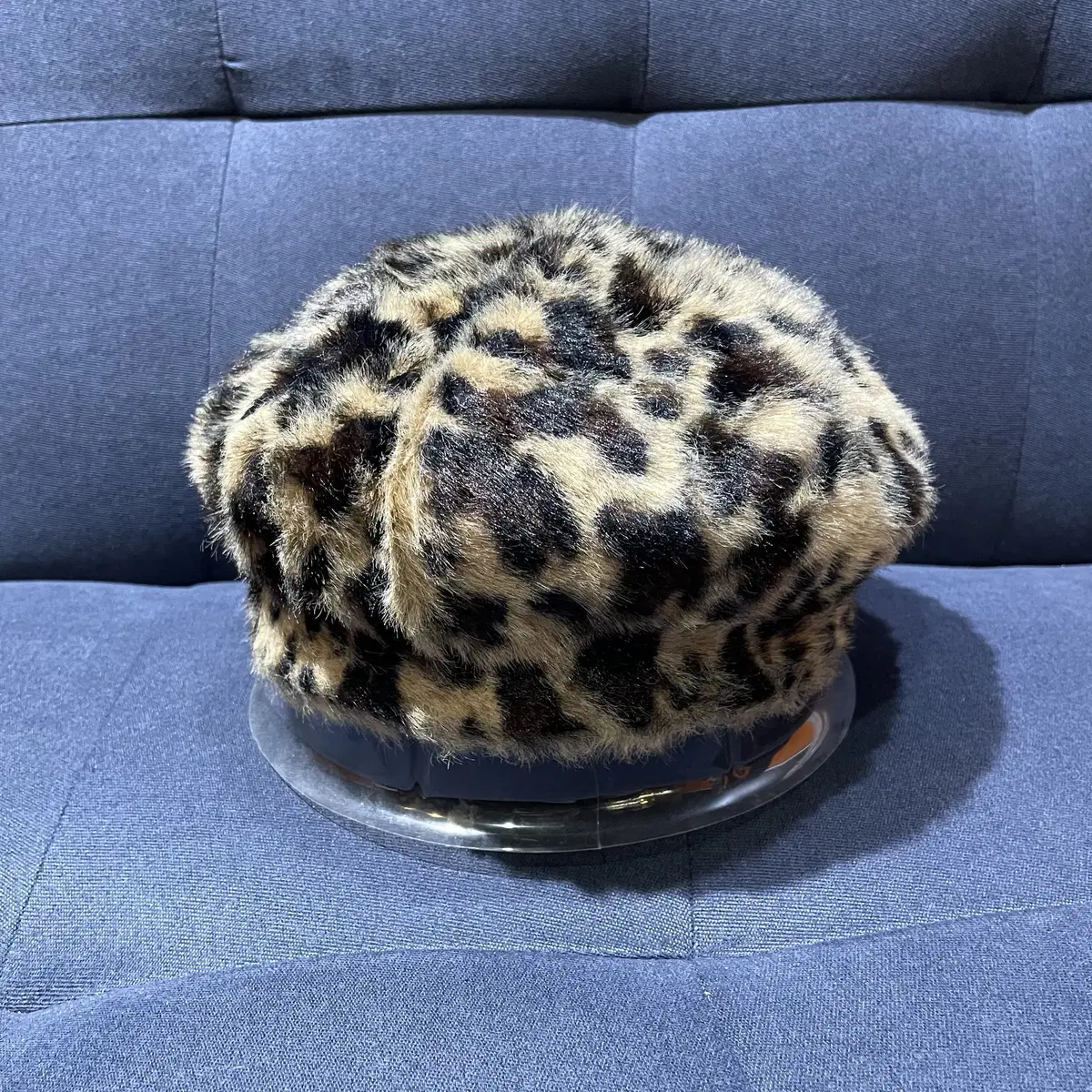 Vintage Hat 빈티지 레오파드 베레모