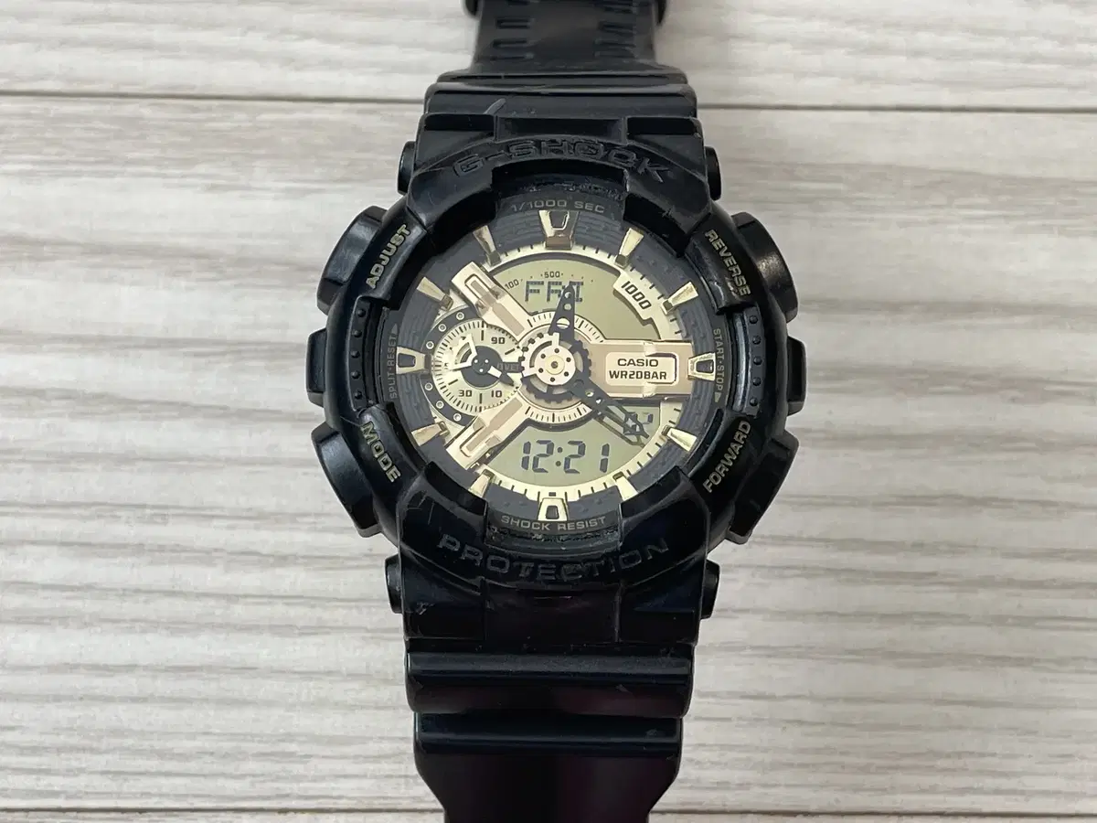 (지샥 브랜드 판매) G-SHOCK 빅페이스 흑금2 게리쉬GA-110BR