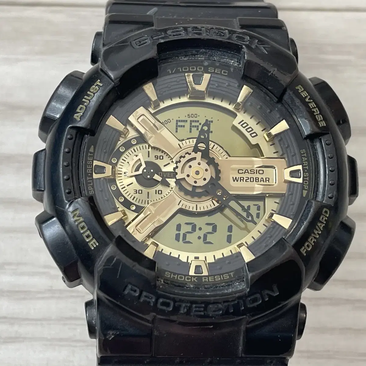 (지샥 브랜드 판매) G-SHOCK 빅페이스 흑금2 게리쉬GA-110BR