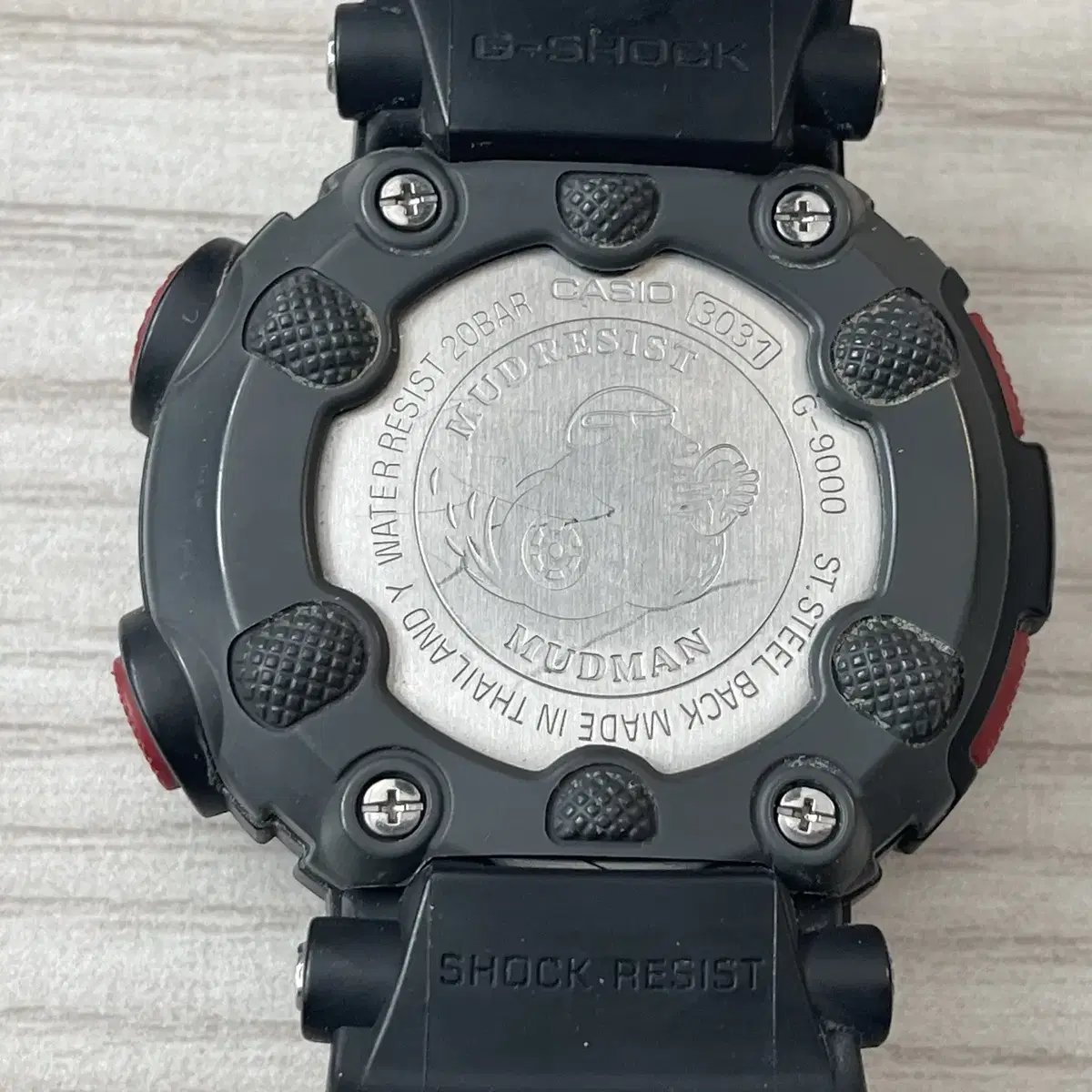 (지샥 브랜드 판매) G-SHOCK 머드맨 군인시계 검빨 G-9000